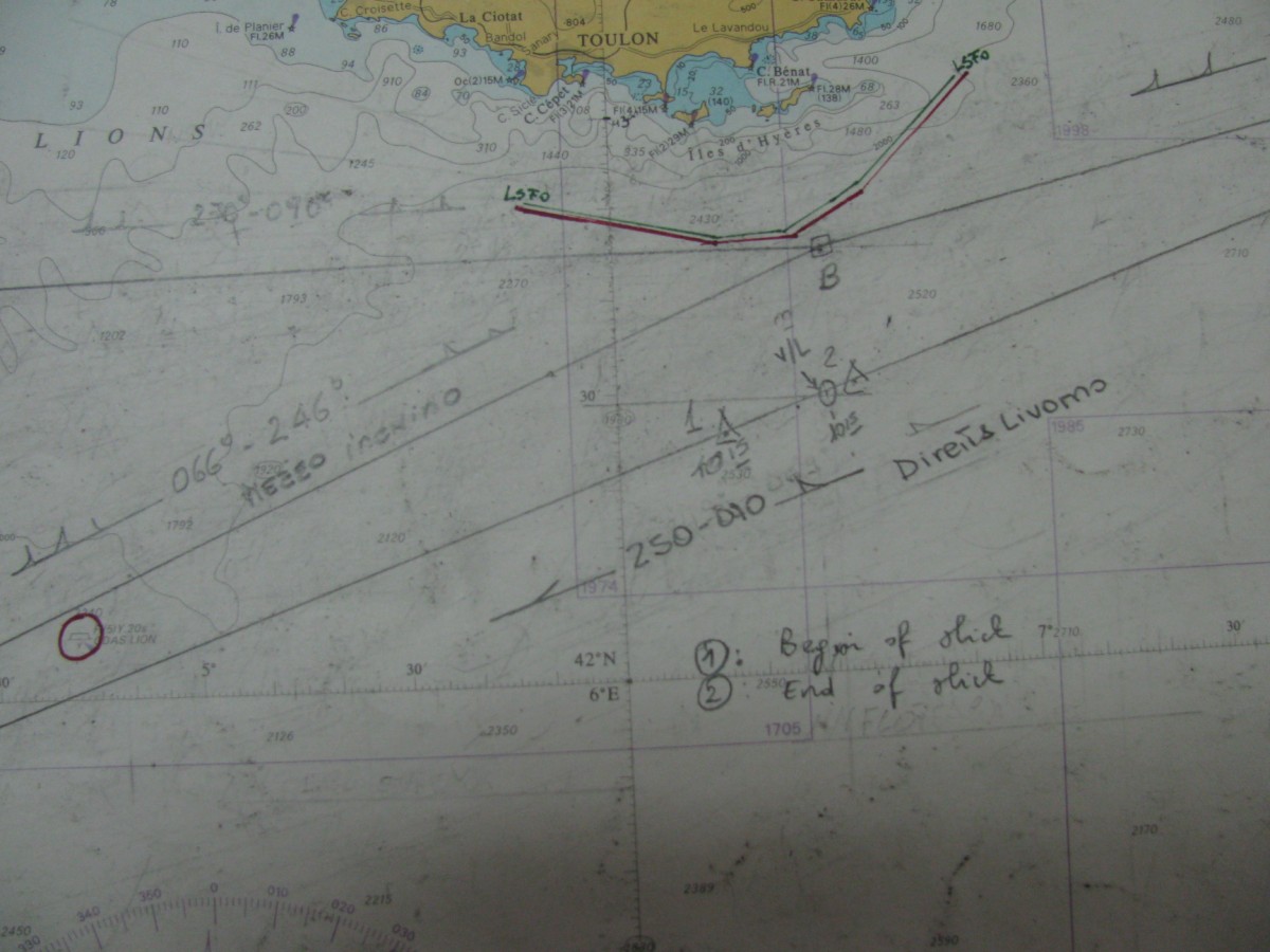 Nautical investigation — incidental oil spillage